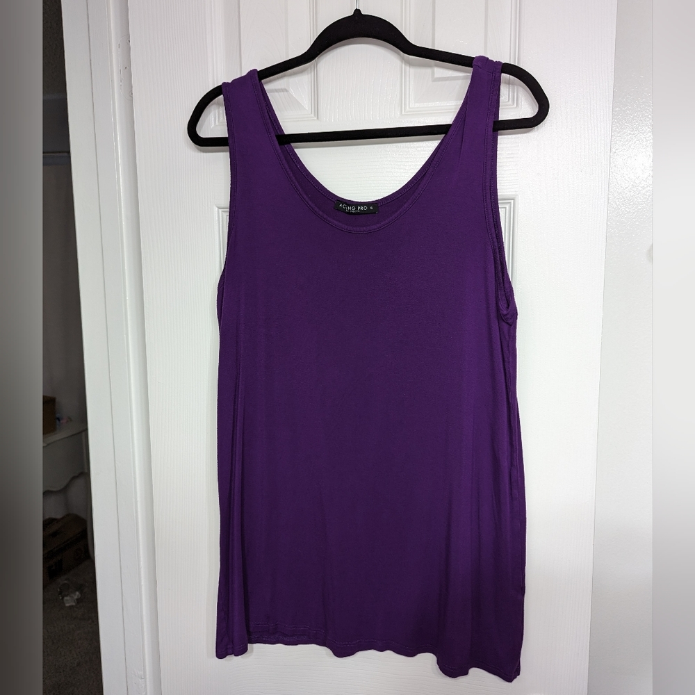 Dark Purple Casual Tank